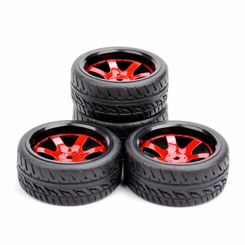 4 шт. резиновые шины и колеса для HSP HPI RC 1/10 масштаб на дороге уличный автомобиль