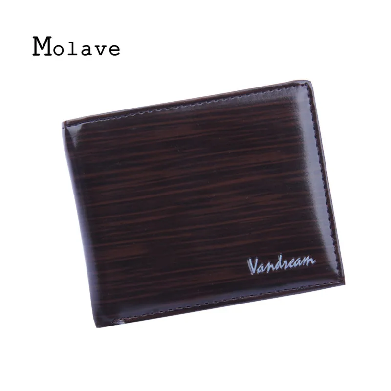 Coffee MOLAVE кошелек luco Couro Genuino Carteira Moda Soild Curto двойные Homens Carteira Casuais Bolsa Masculina Dos oct17 - Цвет: Coffee