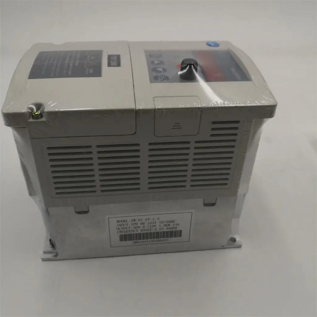 Частотно-регулируемым приводом 110V Инвертор ZW-S2-1T 1.5KW/2.2KW однофазный 110V Вход и 220V 3-фазы мощность двигателя с кабелем 2м и снаружи Панель