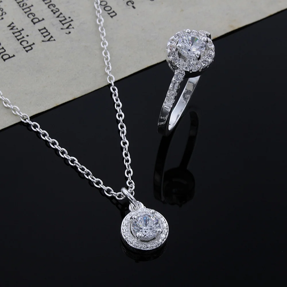 Подарок для Lover серебряное ожерелье Модный женский классический блестящий