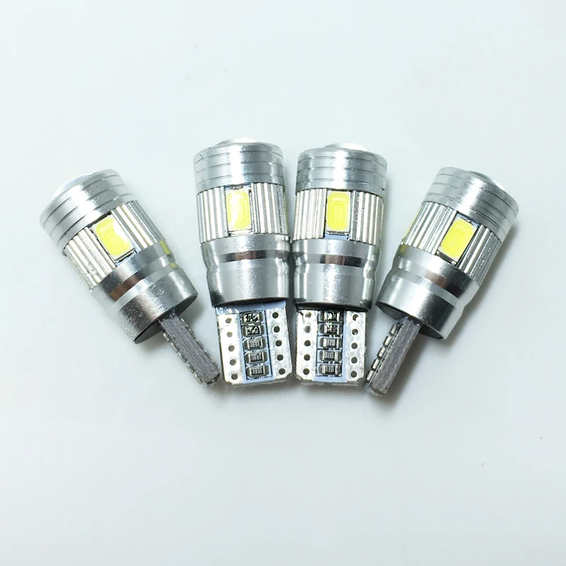5 шт. Автомобильные светодиодные лампы T10 194 W5W Canbus 6 SMD 5630 Светодиодные без ошибок