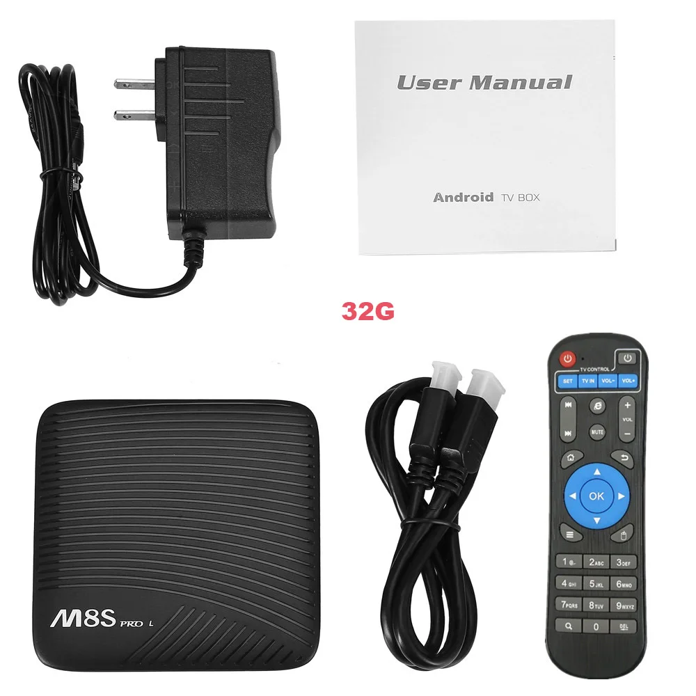 32G Mecool Новинка ТВ приставка M8S PRO L 3+ 16G ТВ Android 7,1 ТВ приставка Amlogic S912 Восьмиядерный 2,4/5G Wifi приставка ТВ приставка медиаплеер - Цвет: 32G