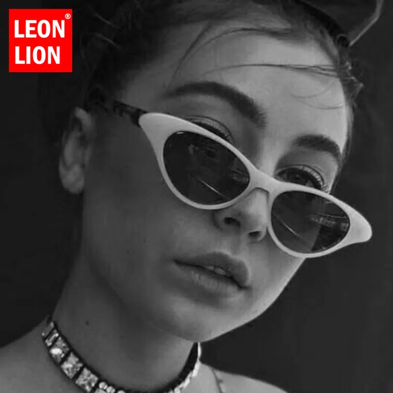 LeonLion 2018 Модные солнцезащитные очки кошачий глаз женские брендовые дизайнерские