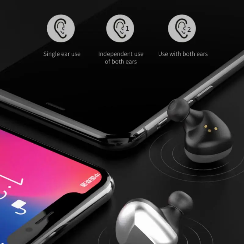 NewarrivalTWS 5,0 Беспроводной наушники Bluetooth Шум отменяя наушники с микрофоном для мобильного телефона спортивный динамик Micro