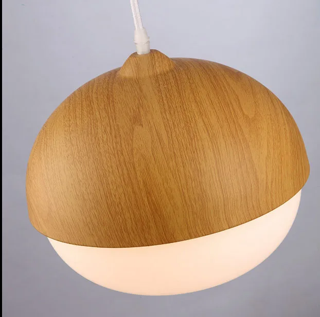 Scandinavian Style Glass Bar Cafe Restaurant Imitation wood Cute Nuts Light Pastoral Chandelier CL MZ140 | Освещение