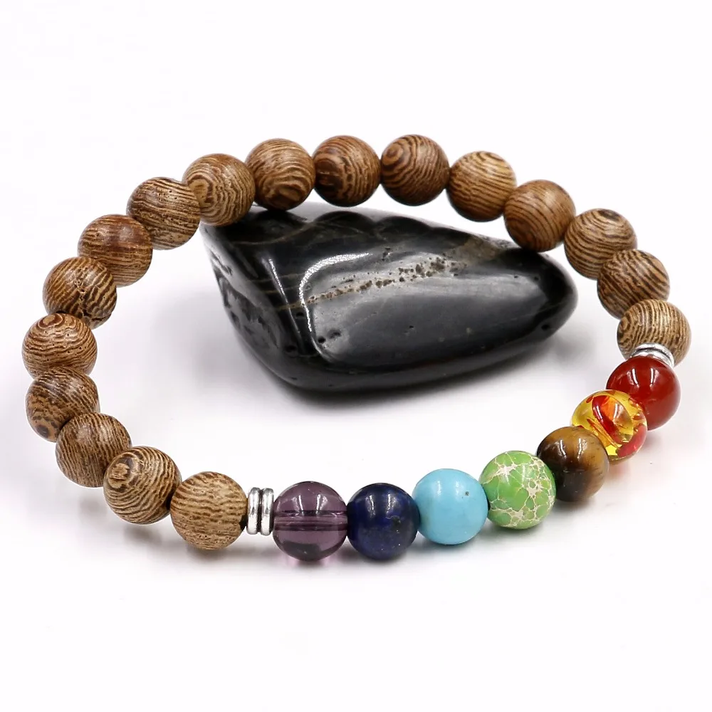 2017 ювелирные изделия ручной работы 7 ярких бусин из натурального камня