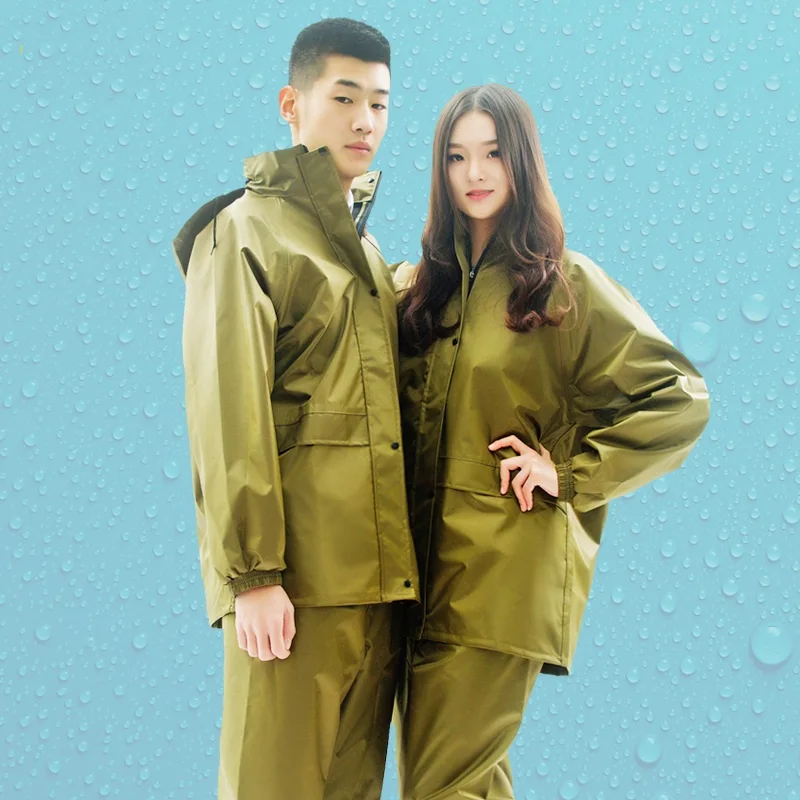 Новый Уличный холщовый желтый дождевик и брюки спортивная одежда для верховой