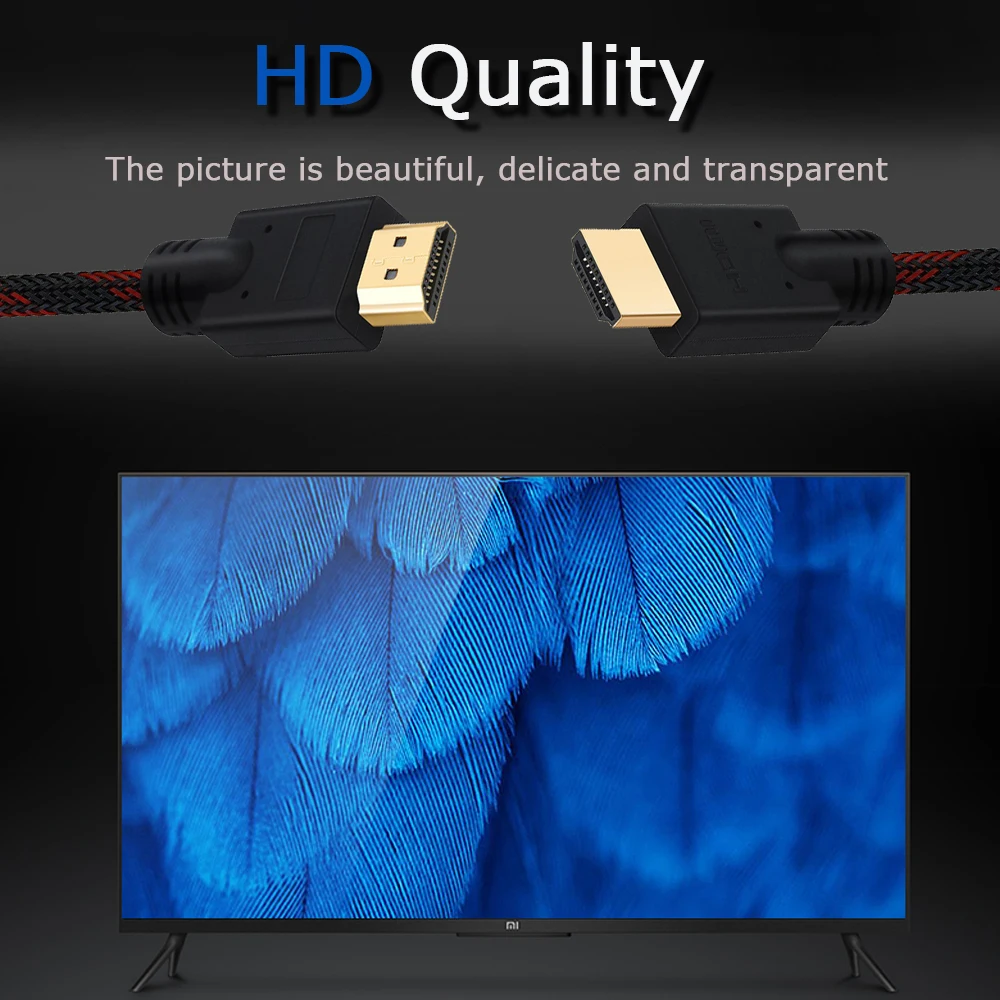 Shuliancable HDMI кабель hdmi к 3D 1 4 позолоченный для HD TV box ноутбука PS4 проектор