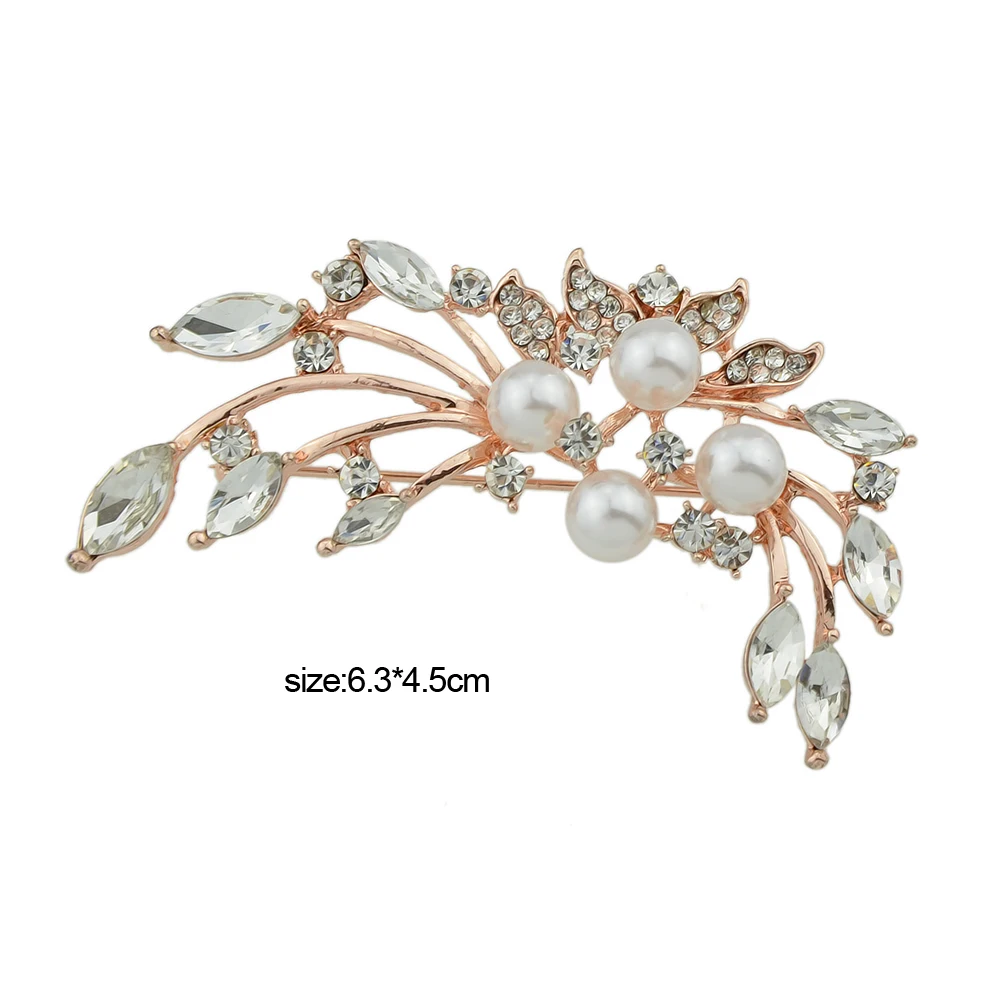Fanhua Роскошные Свадебная вечеринка Интимные аксессуары Rosegold Цвет с полным горный