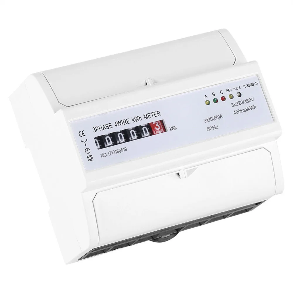 

Цифровой 3-фазный 4-проводной измеритель энергии на DIN-рейке 20(80)