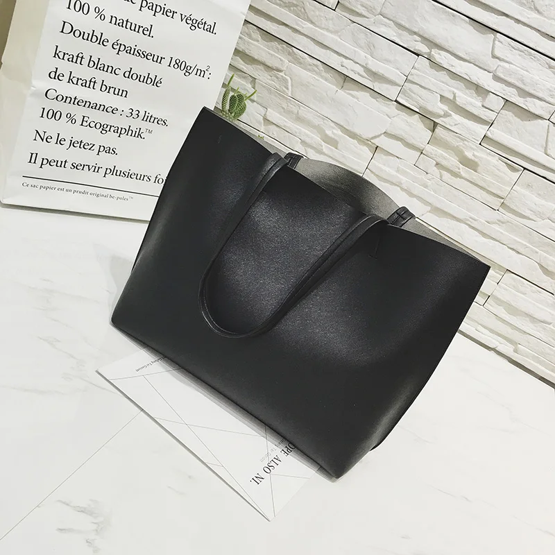 XCZJ Women Handbag Fashion PU Leather Shoudler Bag Solid Soft Single Casual Totes Composite | Багаж и сумки
