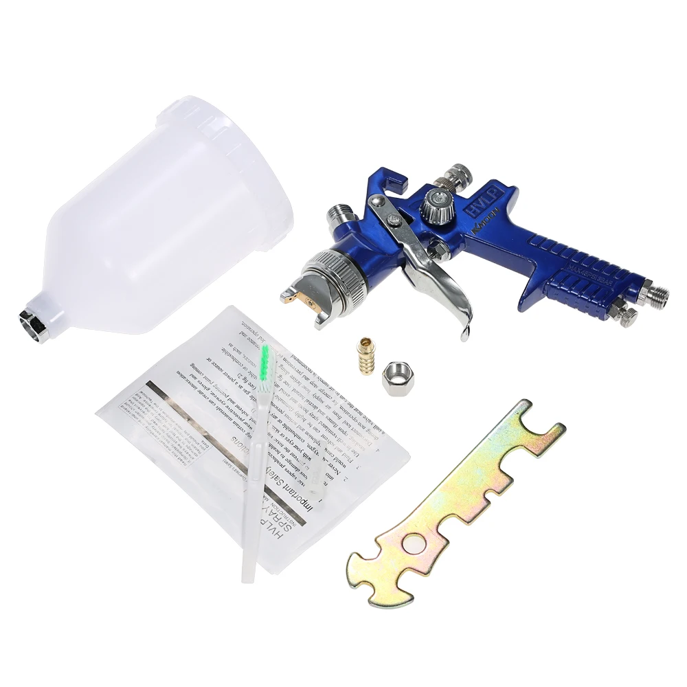 

KKmoon 1.7mm Mini airbrush HVLP Spray Gun Touch Up paint gun 600ml Gravity Feed sandblaster Auto Car Furniture Finishing Tool