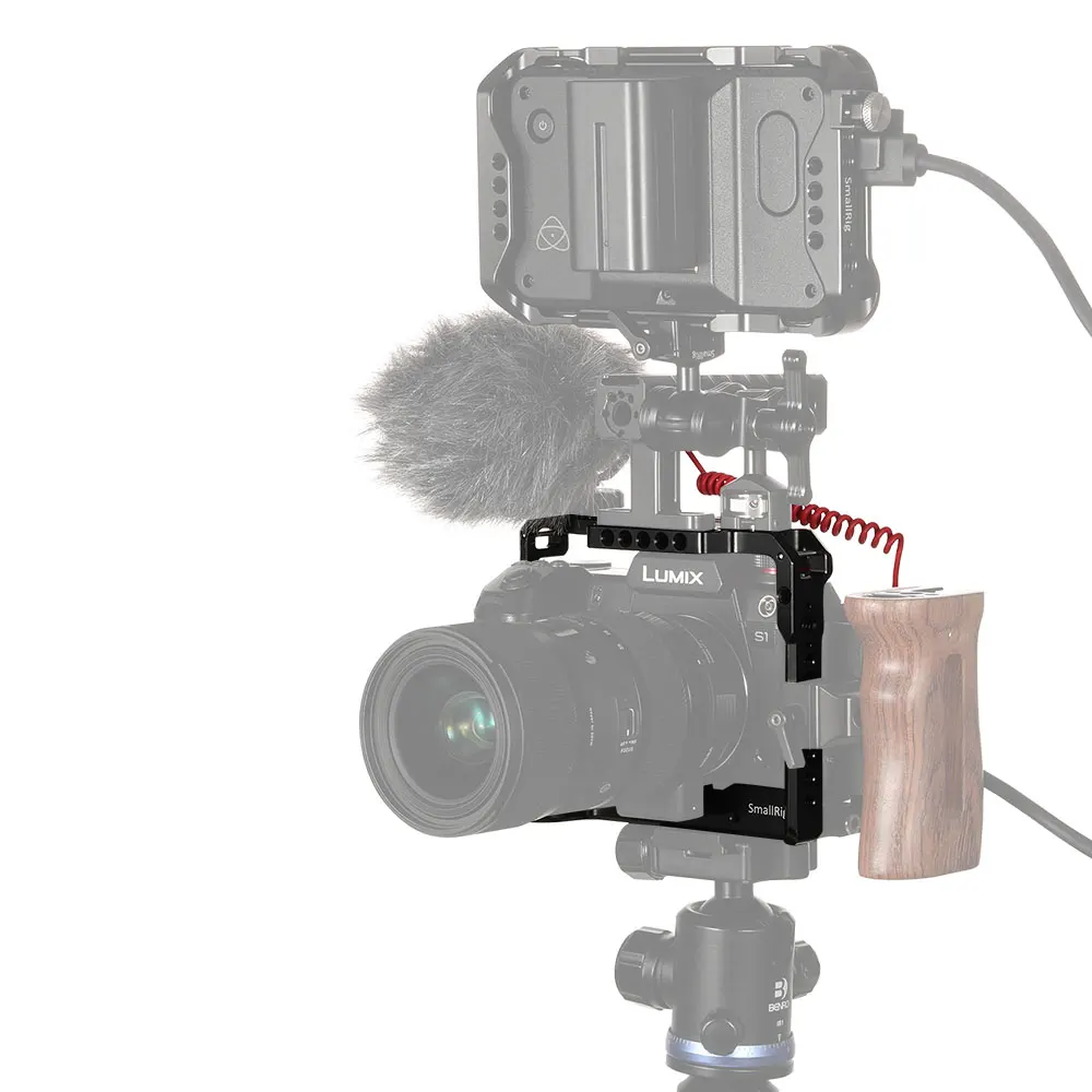 Клетка для камеры SmallRig DSLR S1 Panasonic Lumix DC-S1 и S1R с холодным башмаком вспышки микрофона