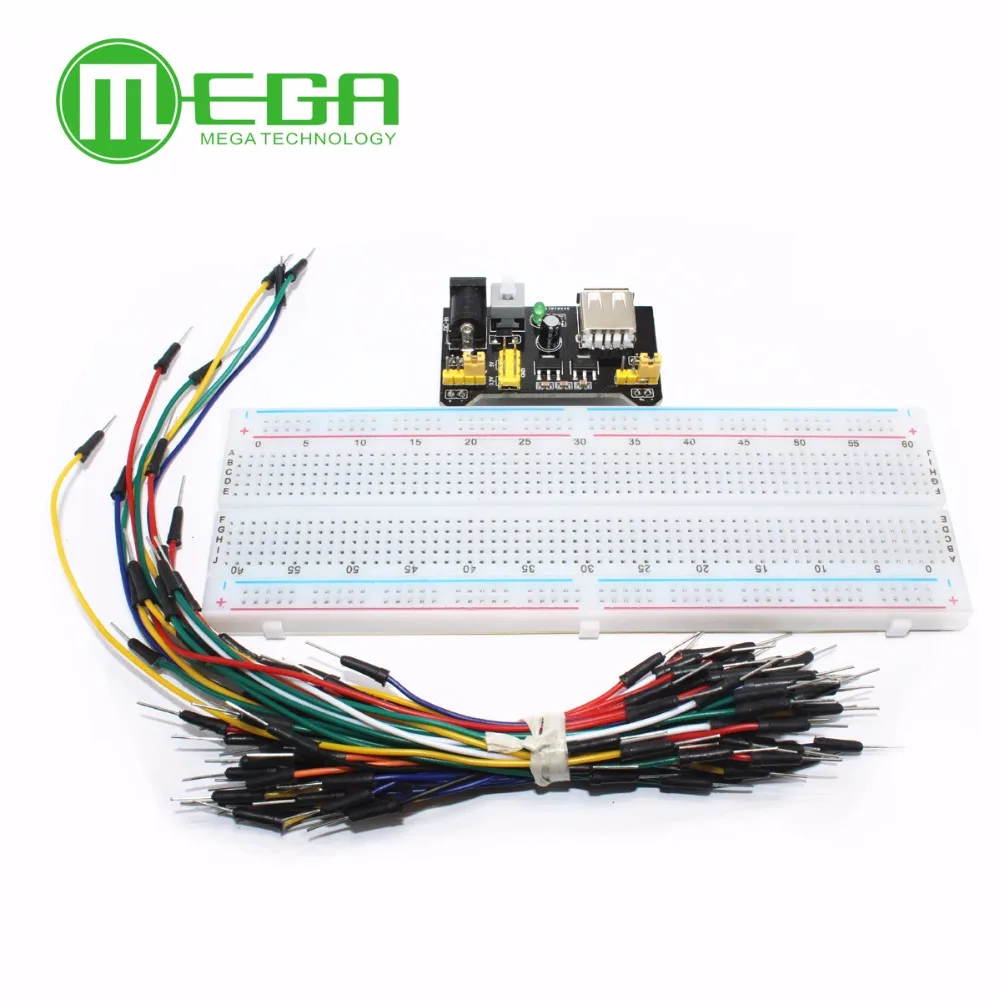 3 V/5V MB102 макет модуль питания + MB 102 830 точек Solderless Прототип макетная плата комплект