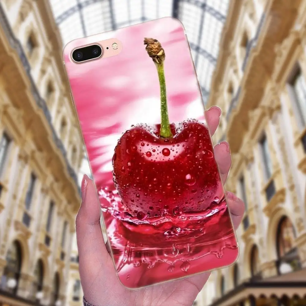 Зеленый фрукт вишни для Galaxy J1 J2 J3 J330 J4 J5 J6 J7 J730 J8 2015 2016 2017 2018 mini Pro|Бамперы| |