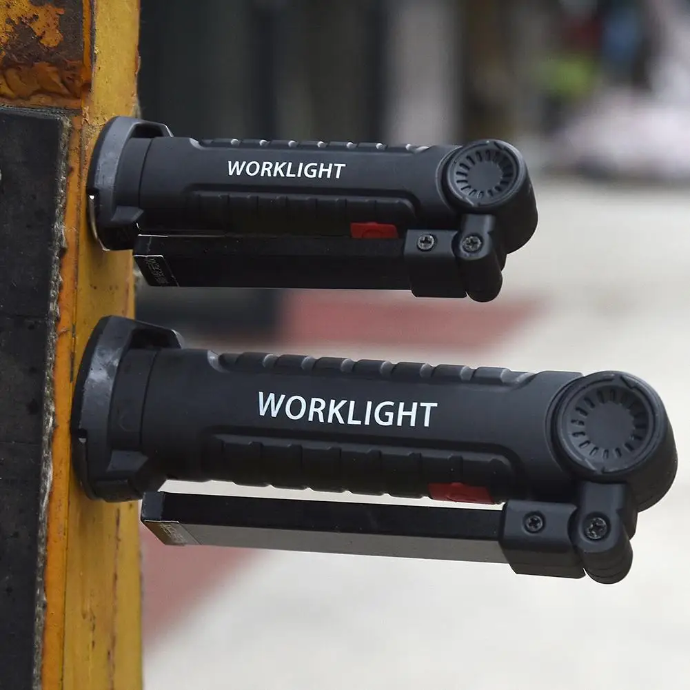 Мощный ноутбук cob светодиодный фонарик перезаряжаемый свет магнитного складного