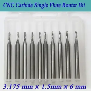 10 шт., Спиральные Фрезы с ЧПУ 3,175*1,5*6 мм1LX3.1506