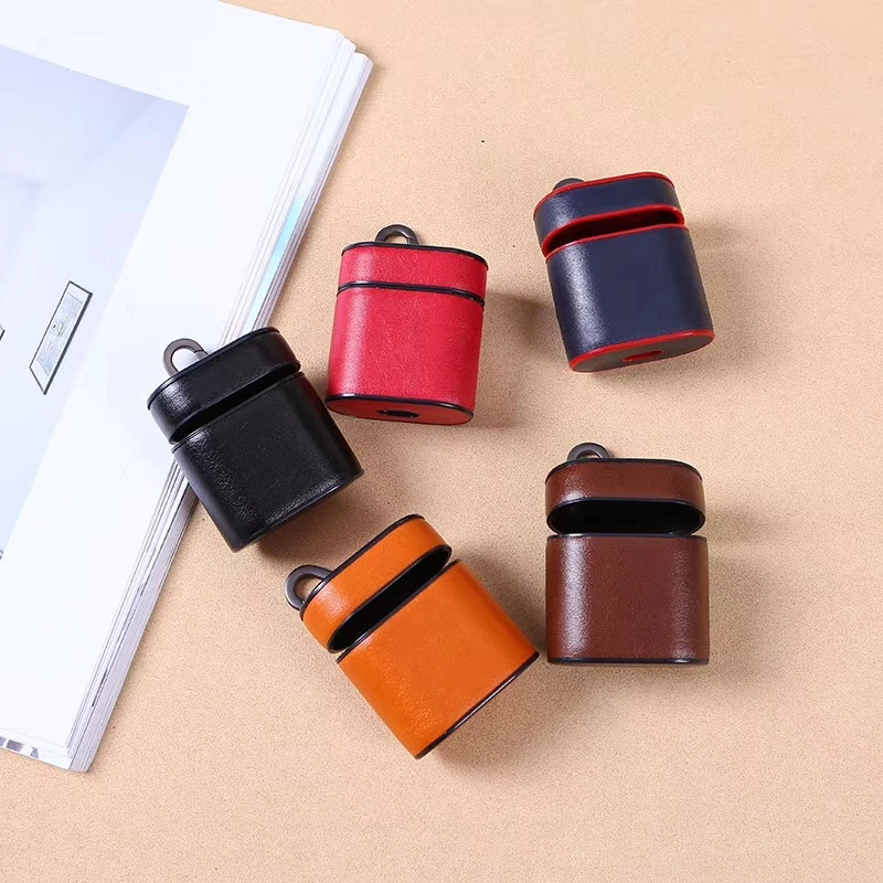 Роскошный кожаный чехол для Airpods PU+ PC чехол s Для Air Pods Bluetooth Earpods наушники кожаный защитный чехол Прямая поставка