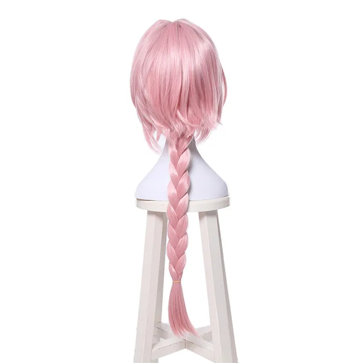 Парик л-электронной Новое поступление игры Fate Apocryph Astolfo Косплэй парики Длинный розовый термостойкие синтетические волосы Хэллоуин Косплэй парик - Цвет: Многоцветный