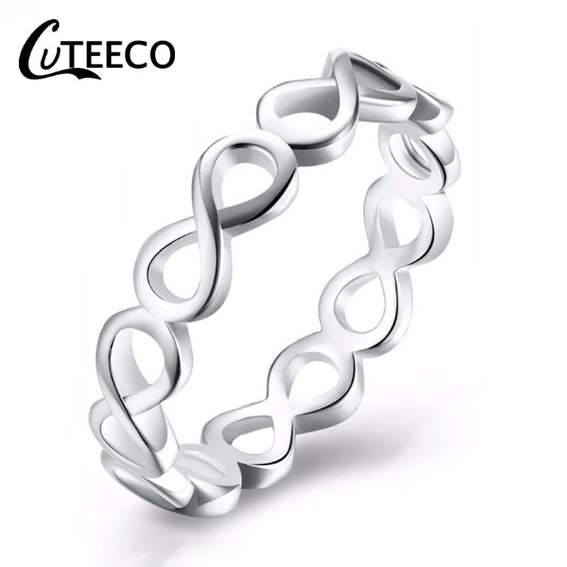 CUTEECO европейские модные обручальные кольца для женщин дизайн циркониевое кольцо Свадебные украшения подарок Прямая поставка - Цвет основного камня: AD0633