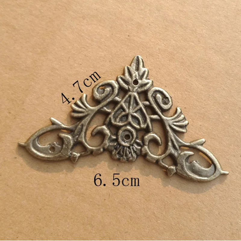 Модные античные бронзовые защитные папки для альбомов и меню 12 шт.|protector|protector corner