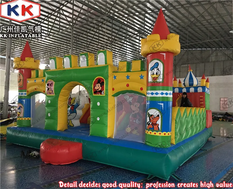 CE 8x6m коммерческий Мультфильм рай надувной батут замок для детей|bouncer castle|inflatable