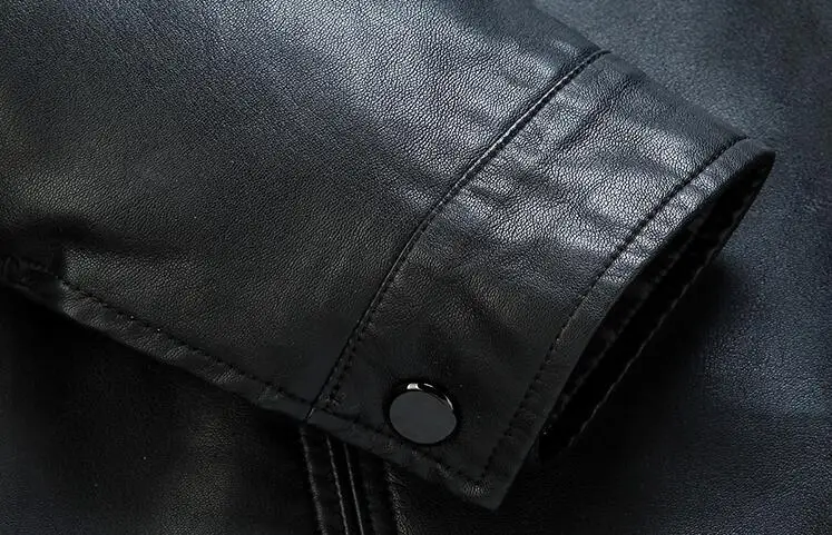 

HOT New Men natural sheepskin leather jacket Autumn and winter Brand men's Genuine Leather jackets thickening lapel leather coat