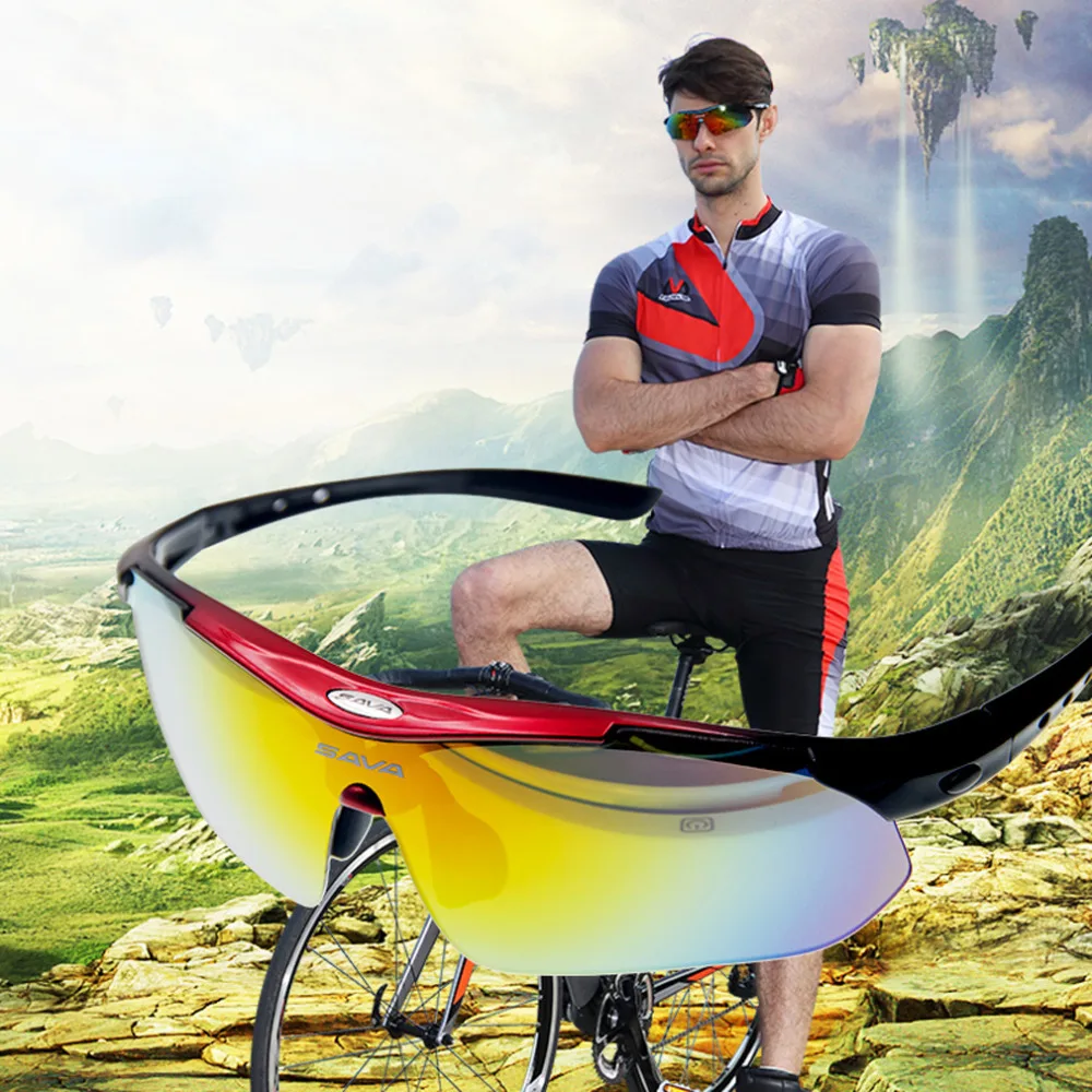 Солнцезащитные очки SAVA поляризационные для велоспорта езды на велосипеде