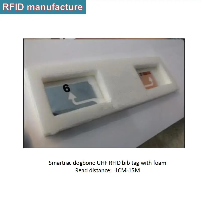 300 шт. Пассивная rfid собачья бирка пена smartrac Чип uhf dogbone нагрудник Impinj Monza R6 для