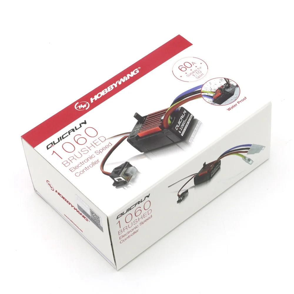 HobbyWing QuicRun 1060 60A матовый электронный регулятор скорости ESC для 1:10 RC автомобиля водонепроницаемый для RC автомобиля