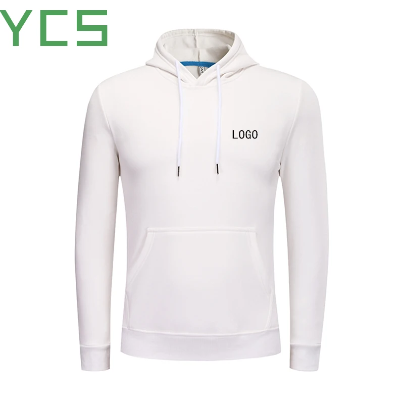 Толстовки YCS из 100% хлопка для мужчин и женщин унисекс с логотипом сделай сам