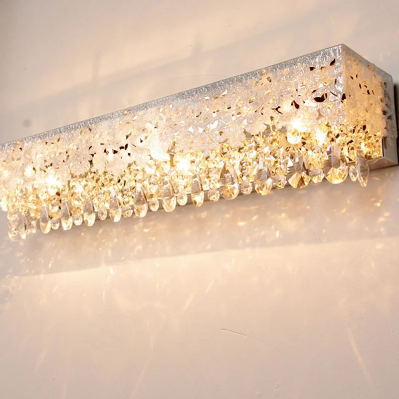 Светодиодный светильник с зеркальной головкой в европейском стиле|wall lamp light|crystal