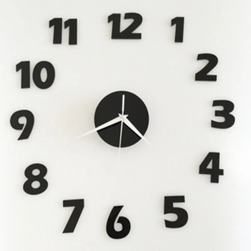 Зеркальные Качественные акриловые интересные часы сделай сам 3 D комбинированные