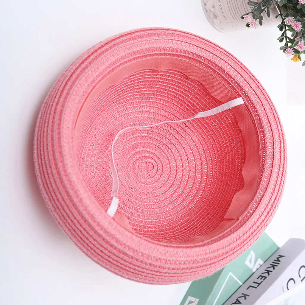 Детская шапочка детская дышащая шляпа с мультяшными ушами соломенные