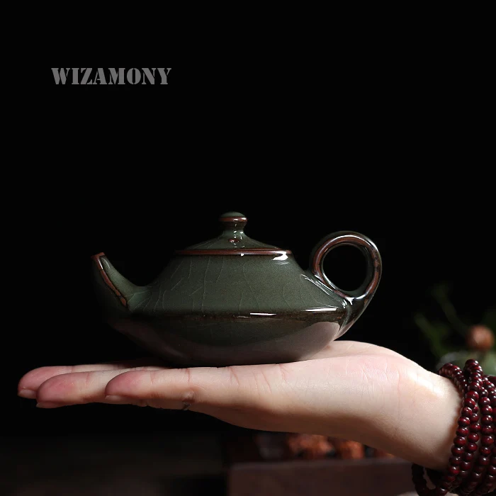 WIZAMONY чайный сервиз хрустящая глазурь Longquan Celadon Zisha Ceramics Arts Тэй китайский чайник