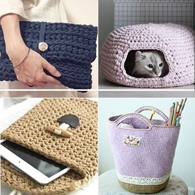 30 м * 5 шт. креативная толстая футболка пряжа для вязания сумочка сделай сам 100%