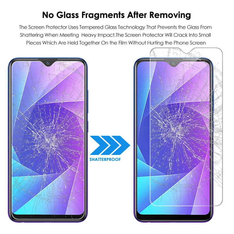 Qosea (2 предмета) телефон Экран протектор для Realme 3 Pro закаленное стекло 9 H