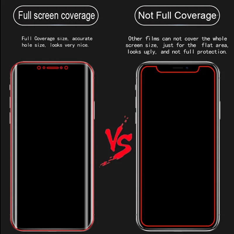 Полное покрытие для Samsung Galaxy S9 Plus S8 Note 9 8 защита экрана из мягкого ТПУ с защитой от