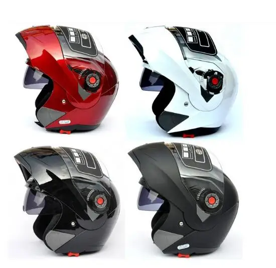 

JIEKAI 105 double visor motorcycle helmets Modular Cover Up motocross helmet race Double Capacete lens motorcycle helmet ship