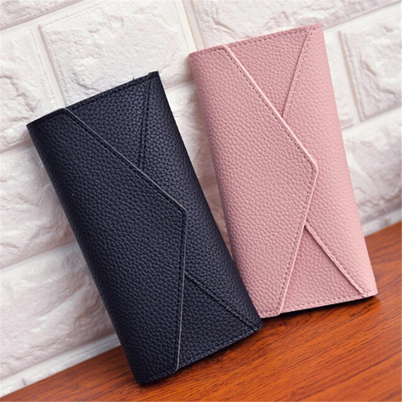 

Long Wallet Women Purses Fashion Coin Purse Card Holder Wallets Female High Quality Clutch Money Bag PU Leather Wallet