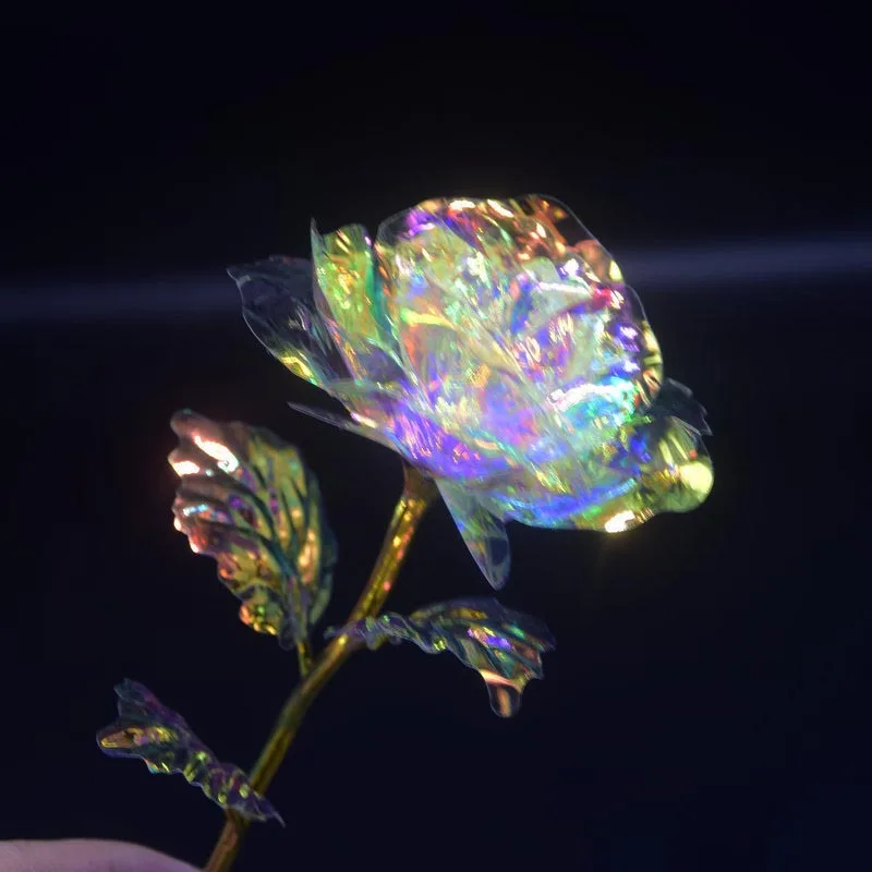 1 шт. Galaxy Rose с любовной основой светящаяся Роза День Святого Валентина Подарок на годовщину матери LBShipping