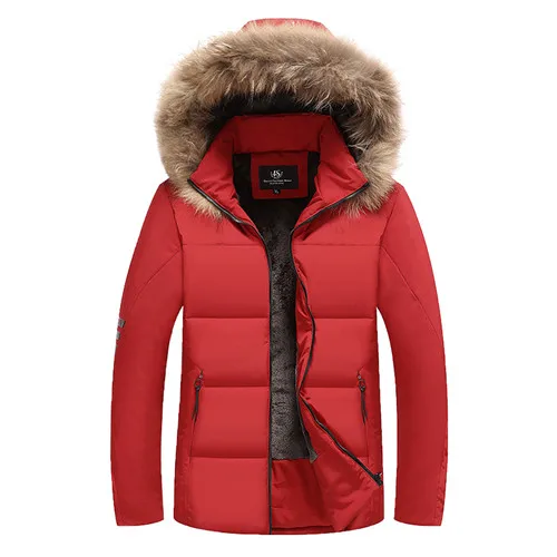 red XIYOUNIAO мужская зимняя куртка плюс размер L~ 7XL 8XL 9XL из искусственного меха с капюшоном флисовая утепленная ветровка хлопчатобумажная с мягкой набивкой парка пальто для мужчин - Цвет: red