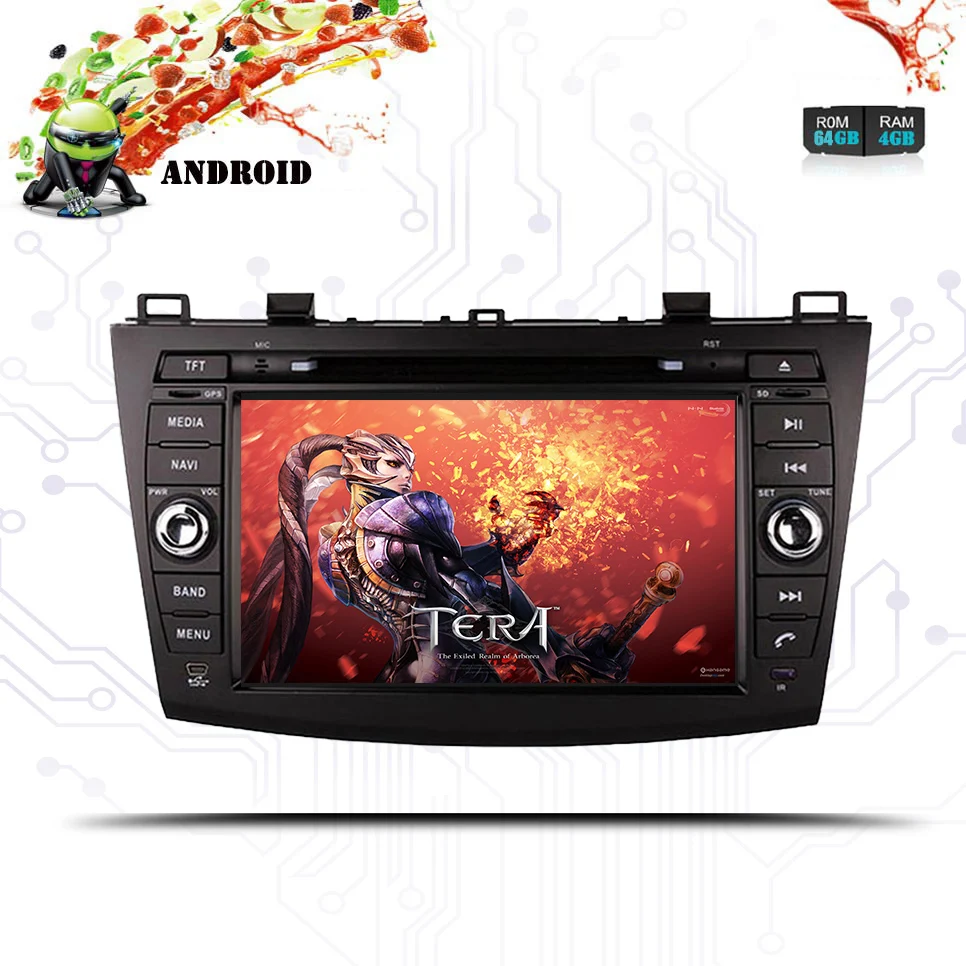 8 &quotHD экран 2 din Android 9 0 Автомобильный DVD плеер для 2010 2011 2012 2013 MAZDA 3 стерео радио GPS