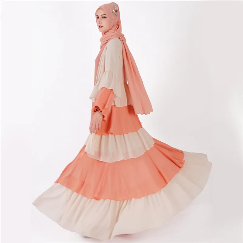 Abaya Kaftan повседневное удобное шифоновое турецкое abaya bu tang Banjul melayu кимоно стиль Макси платье Абая Быстрая