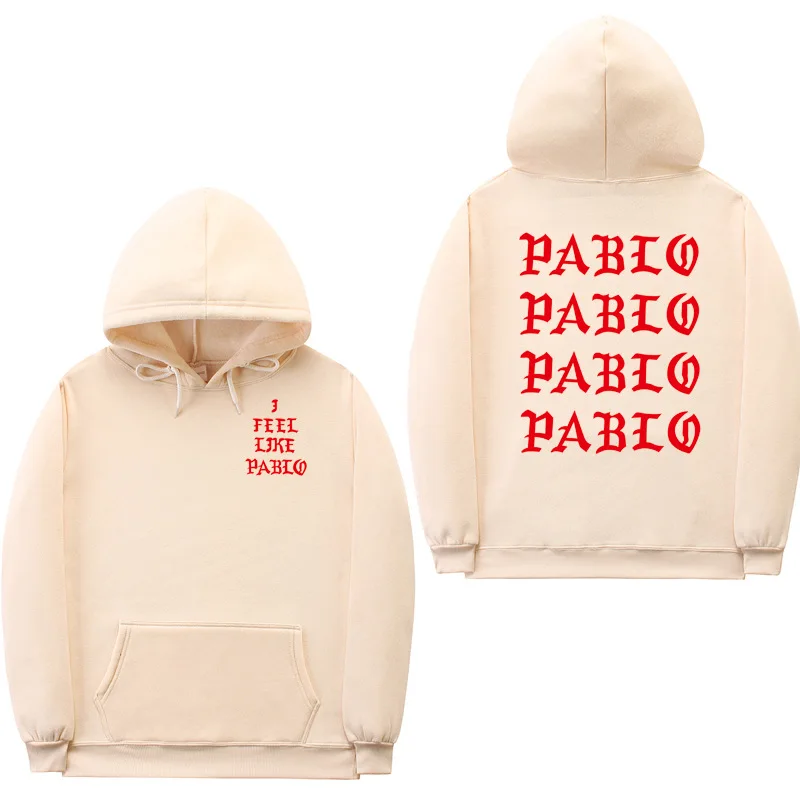 I feel like Paul Pablo Kanye West, мужская толстовка с капюшоном, мужская толстовка с капюшоном в стиле хип-хоп, уличная толстовка с капюшоном pablo, толстовка с капюшоном