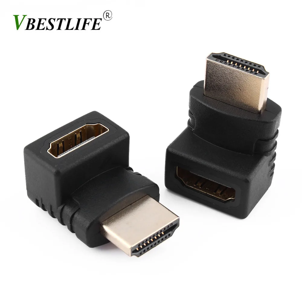 Адаптер кабеля HDMI VBESTLIFE с углом обзора 270/90 градусов переходник Папа для HDTV 1080P