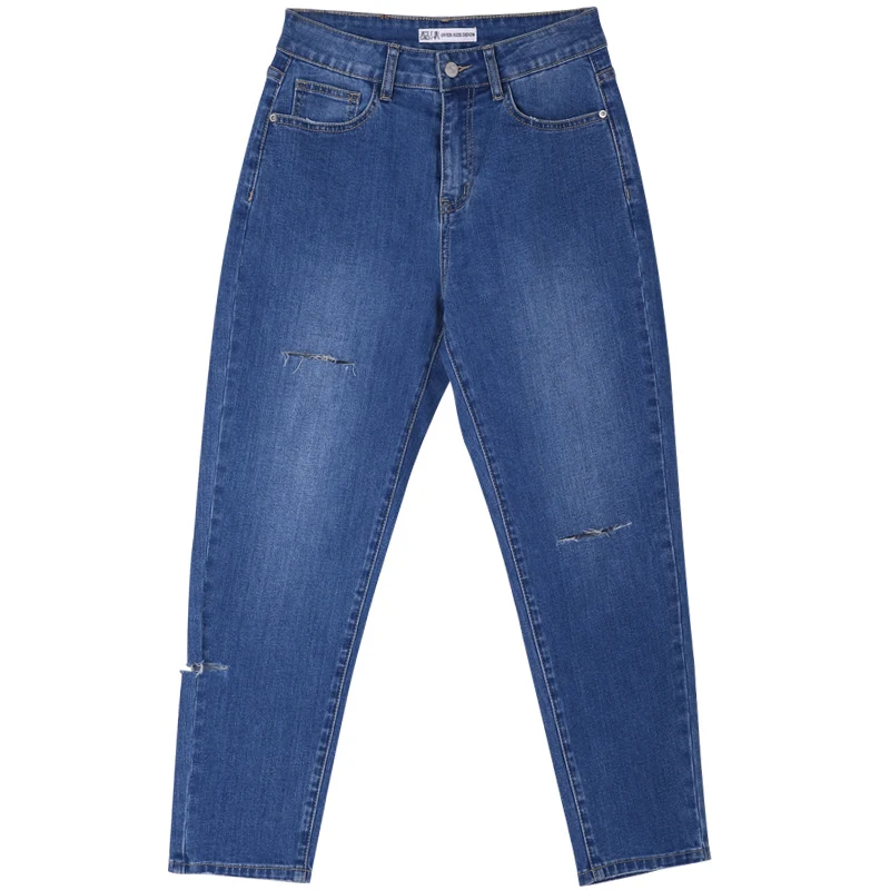 Женские джинсы-капельки LEIJIJEANS свободные брюки с высокой талией и эластичной