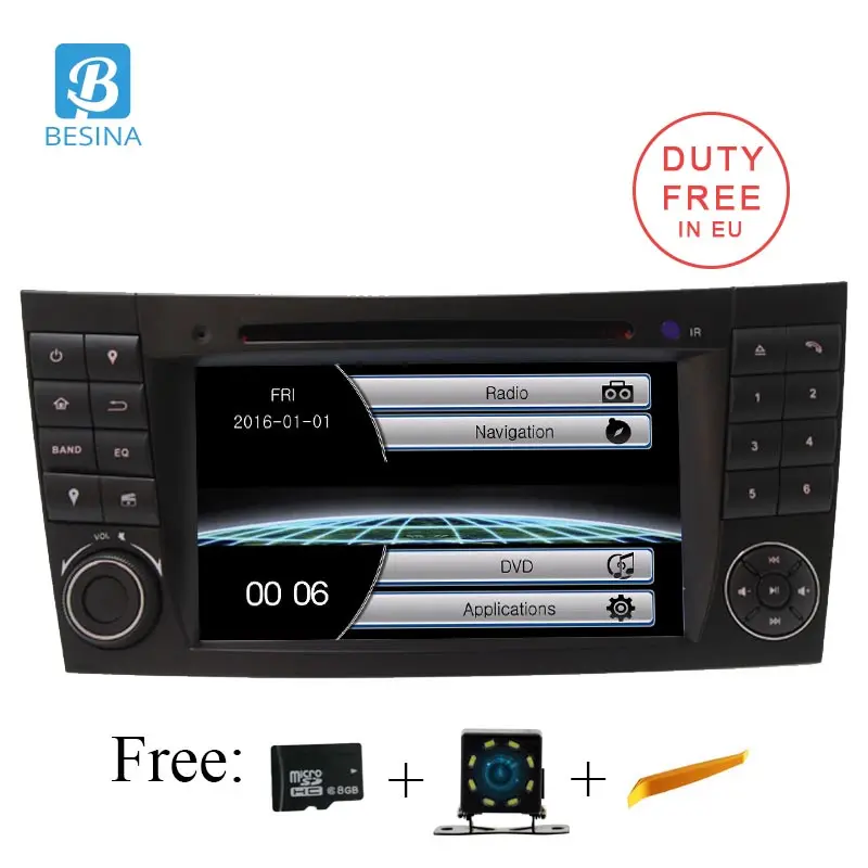 Besina два Din 7 дюймов Автомобильный dvd-плеер для Mercedes Benz E-Class W211 E200 E220 E300 E350 радио GPS