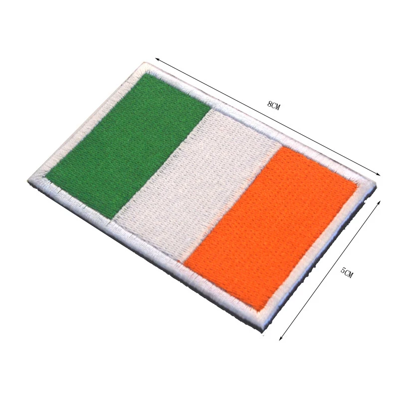 Embroidery Patch Ireland National Flag Military Tactical Armband Fabric Sticker Sewing Applique For Clothing Cap Bag | Дом и сад