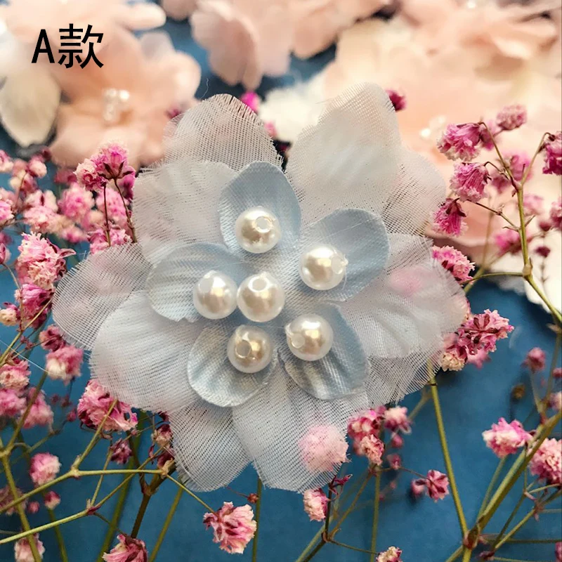 3D Цветочная аппликация для нашивки кукол своими руками одежда платья